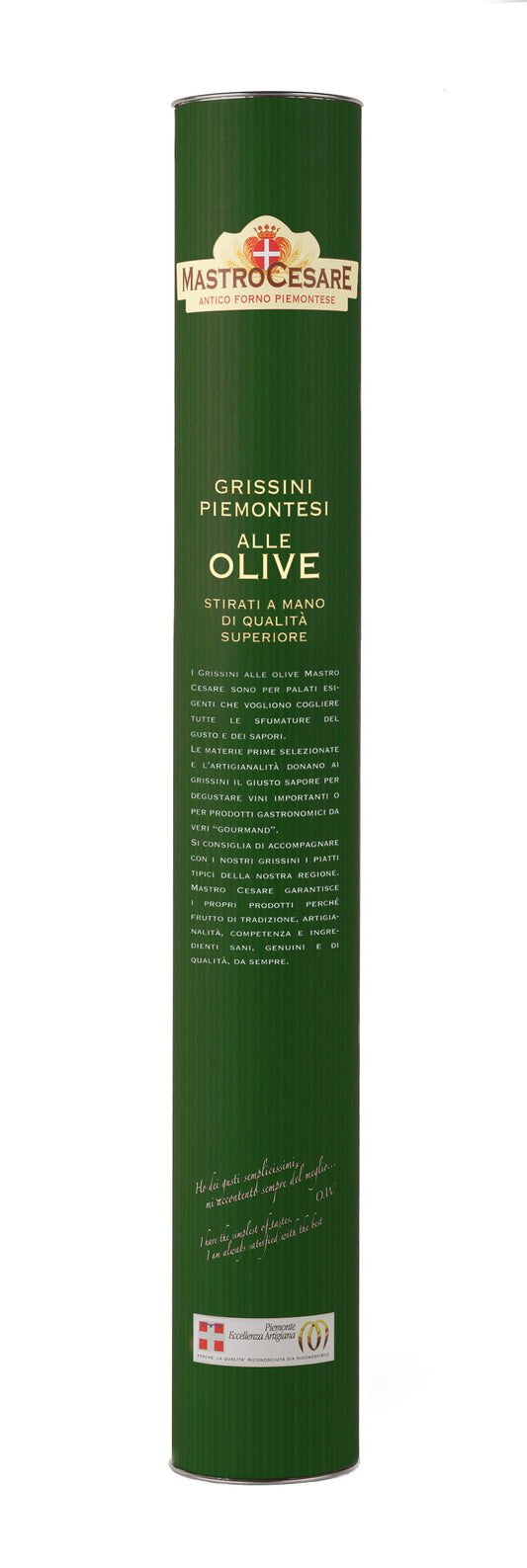 Grissini Gourmand alle Olive verd tubo